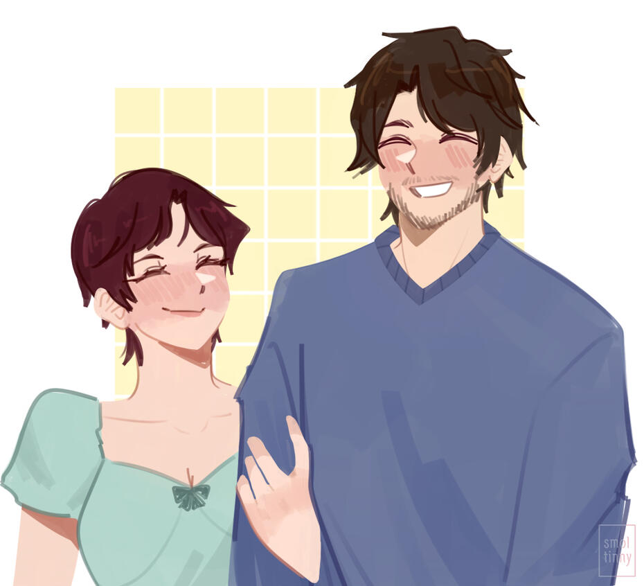 painted; couple