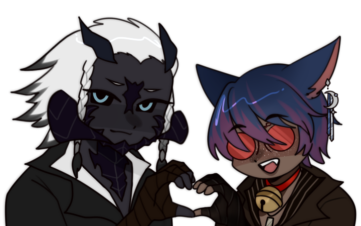 ffxiv; chibi au ra / miqo'te