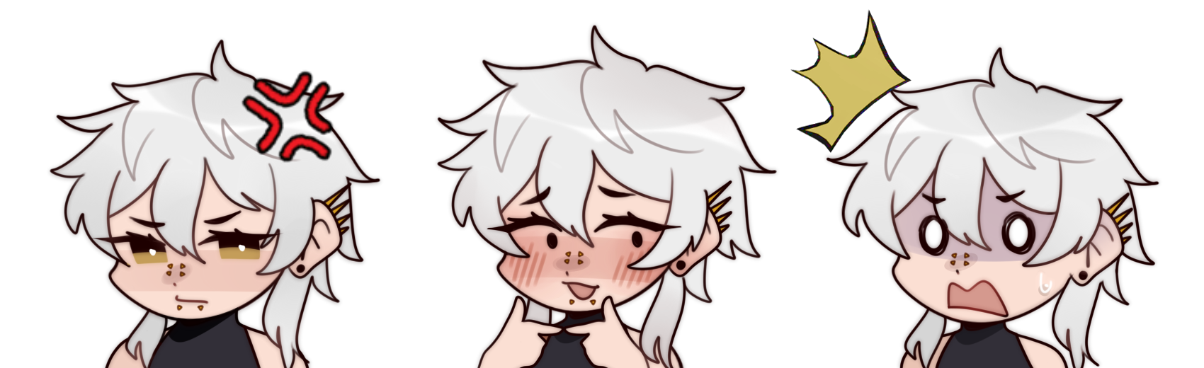 oc; chibi / expressions set