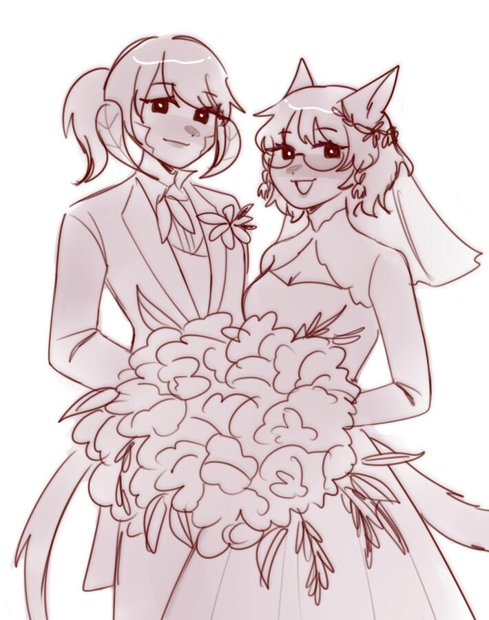 ffxiv; monochrome sketch